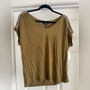 Olive Green Women's Top Size L NWT